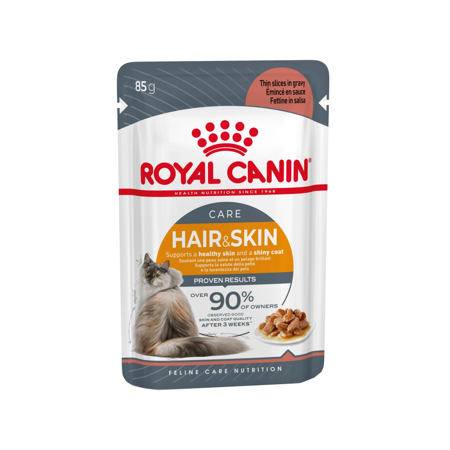 Royal Canin Hair & Skin In Gravy - Kattenvoer 3 Royal Canin Hair & Skin In Gravy - Kattenvoer - Afbeelding 3