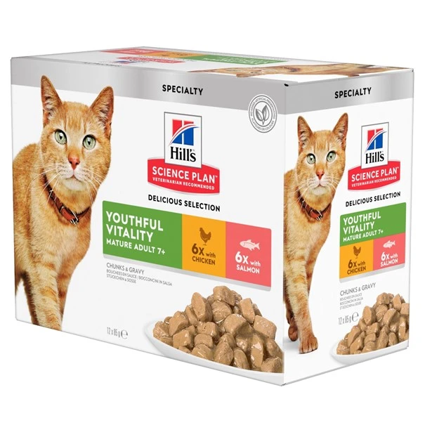 Hill's Science Plan - Feline Senior Vitality - Maaltijdzakje 2 Hill's Science Plan - Feline Senior Vitality - Maaltijdzakje - Afbeelding 2