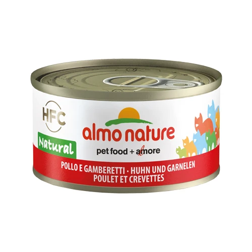 Almo Nature HFC 70 Natural Kattenvoer - Blik - Kip En Garnalen 3 Almo Nature HFC 70 Natural Kattenvoer - Blik - Kip En Garnalen - Afbeelding 3