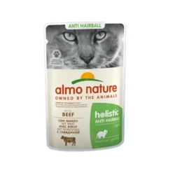 Almo Nature Cat Anti-Hairball Kattenvoer - Maaltijdzakje - Rund -Katten Benodigdheden almo nature cat anti hairball beef