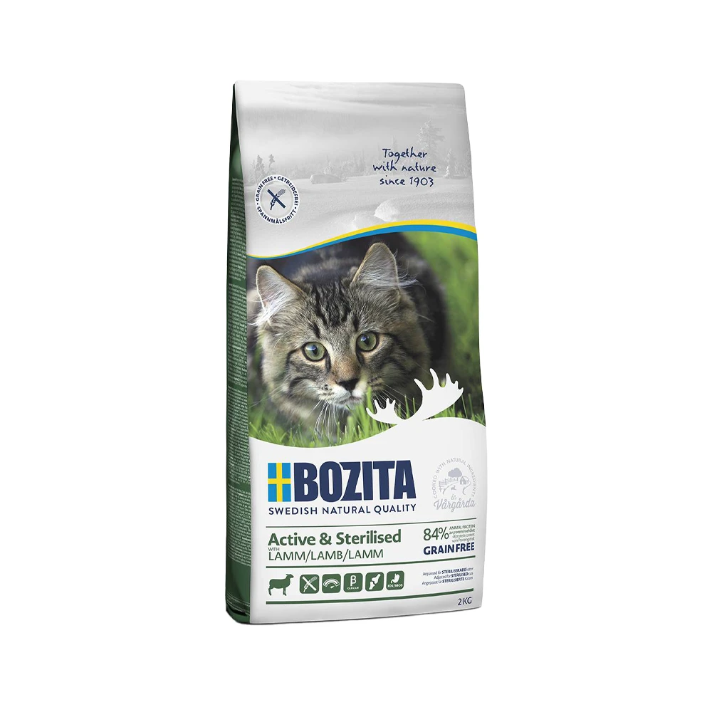 Bozita Active & Sterilised Grain Free Kattenvoer 1 Bozita Active & Sterilised Grain Free Kattenvoer