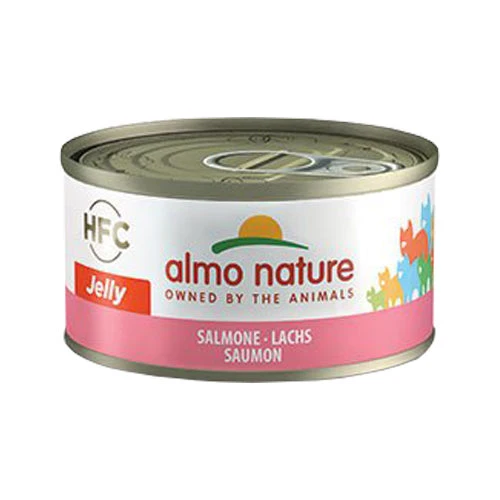 Almo Nature HFC 70 Jelly Kattenvoer - Blik - Zalm 3 Almo Nature HFC 70 Jelly Kattenvoer - Blik - Zalm - Afbeelding 3