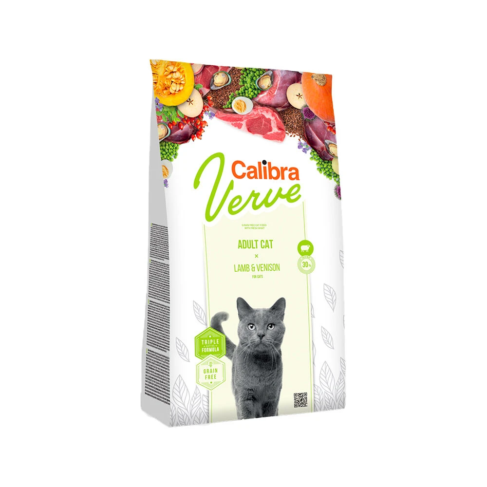 Calibra Verve Graanvrij Adult 8+ Kattenvoer - Lam En Hert - Afbeelding 2
