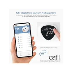 Catit PIXI Smart 6-meal Feeder -Katten Benodigdheden catit pixi smart 6 meal feeder 217201 1000 none