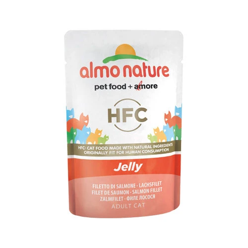 Almo Nature HFC Jelly Kattenvoer - Maaltijdzakje - Zalm 3 Almo Nature HFC Jelly Kattenvoer - Maaltijdzakje - Zalm - Afbeelding 3