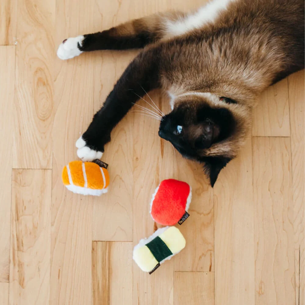 P.L.A.Y. Pet Feline Frenzy Cat Toy - Sushi 4 P.L.A.Y. Pet Feline Frenzy Cat Toy - Sushi - Afbeelding 4