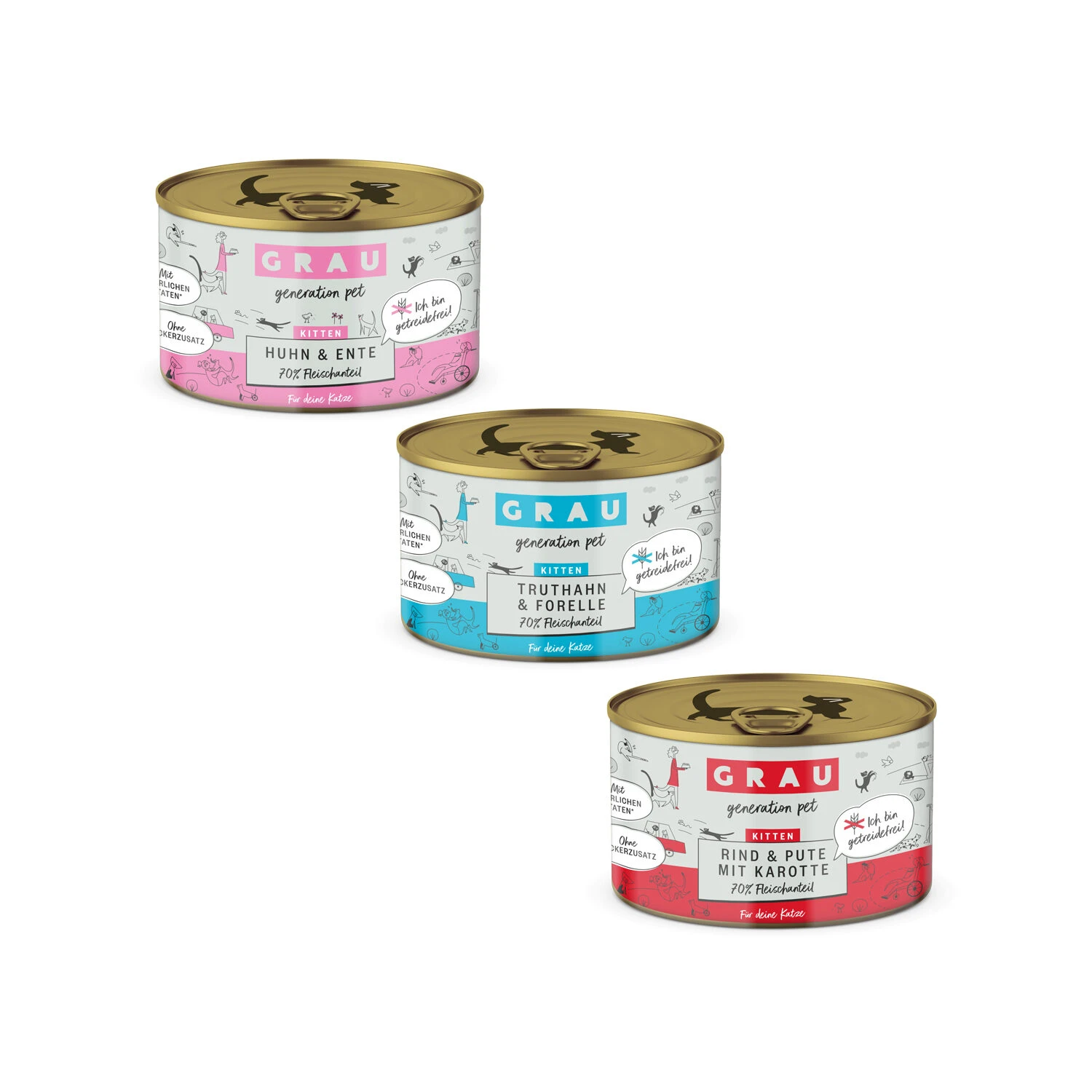 Grau Graanvrij Kittenvoer 4 Grau Graanvrij Kittenvoer - Afbeelding 4