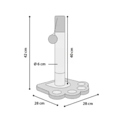 Flamingo Krabpaal CYA 2 5 Flamingo Krabpaal CYA 2 -Katten Benodigdheden krabpaal cya 2 222611 1000 none