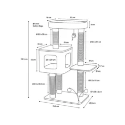 Flamingo Krabpaal Fati -Katten Benodigdheden krabpaal fati 222620 1000 none