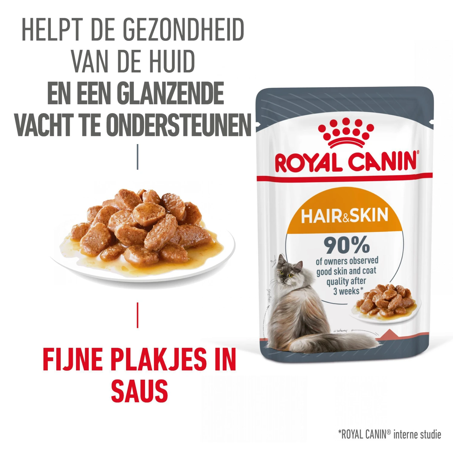 Royal Canin Hair & Skin In Gravy - Kattenvoer 2 Royal Canin Hair & Skin In Gravy - Kattenvoer - Afbeelding 2