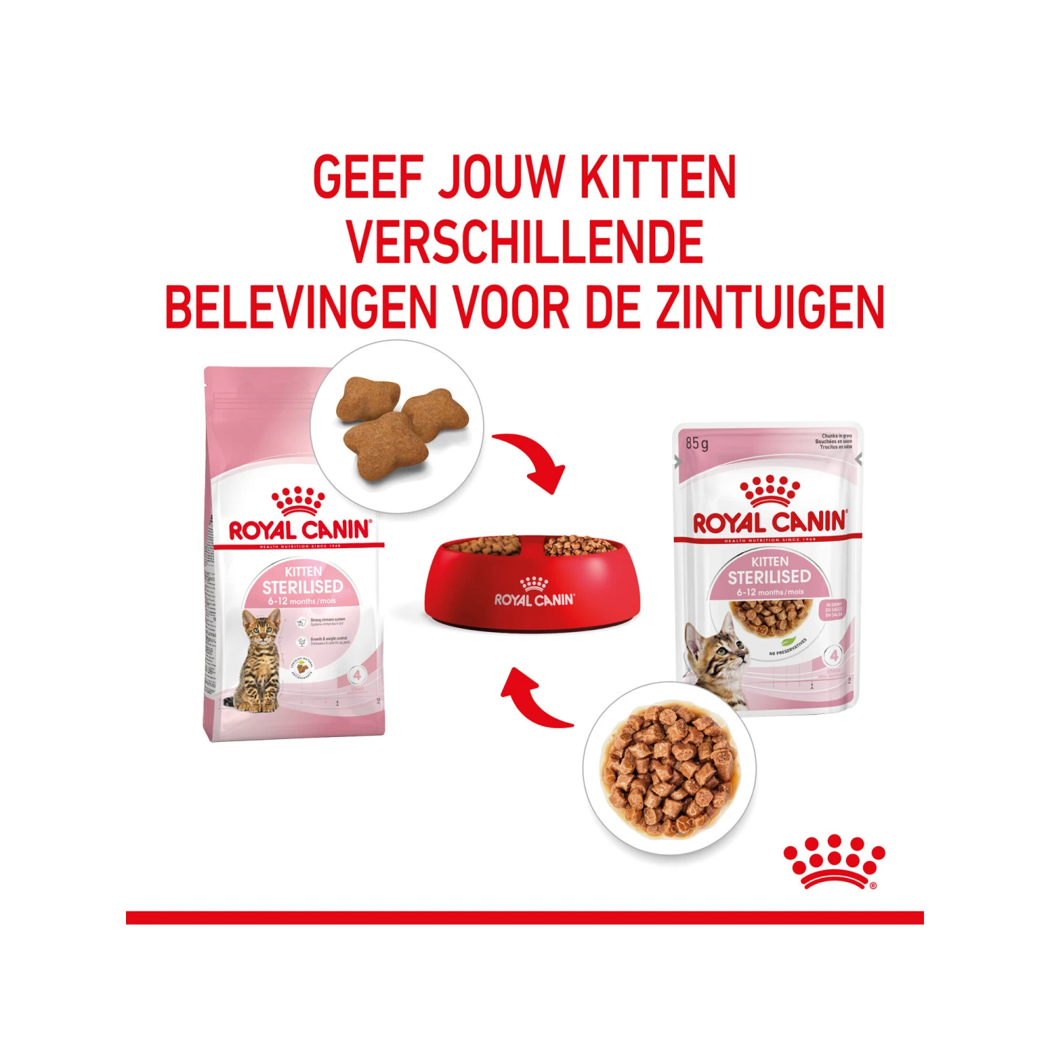 Royal Canin Kitten Sterilised In Gravy - Maaltijdzakje 9 Royal Canin Kitten Sterilised In Gravy - Maaltijdzakje - Afbeelding 9