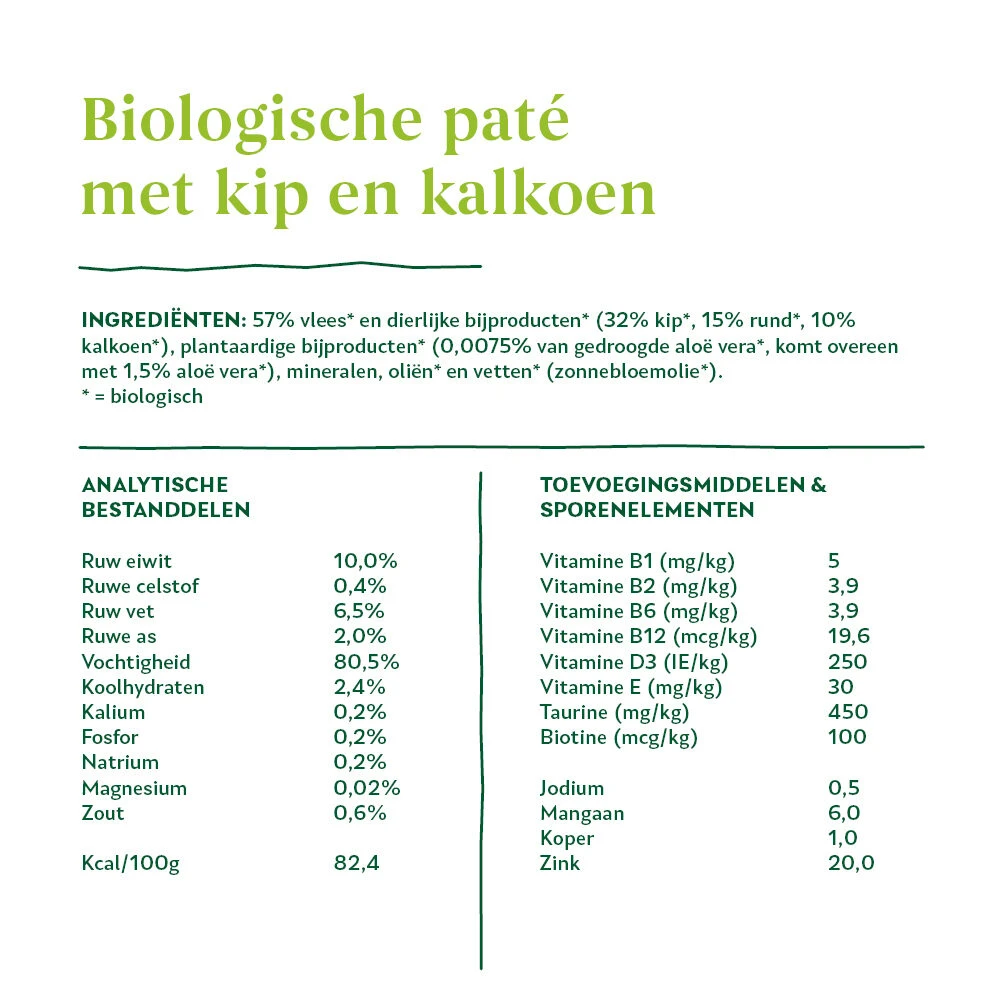 Yarrah - Natvoer Kat Kuipje Paté Met Kip & Kalkoen Bio - Afbeelding 5